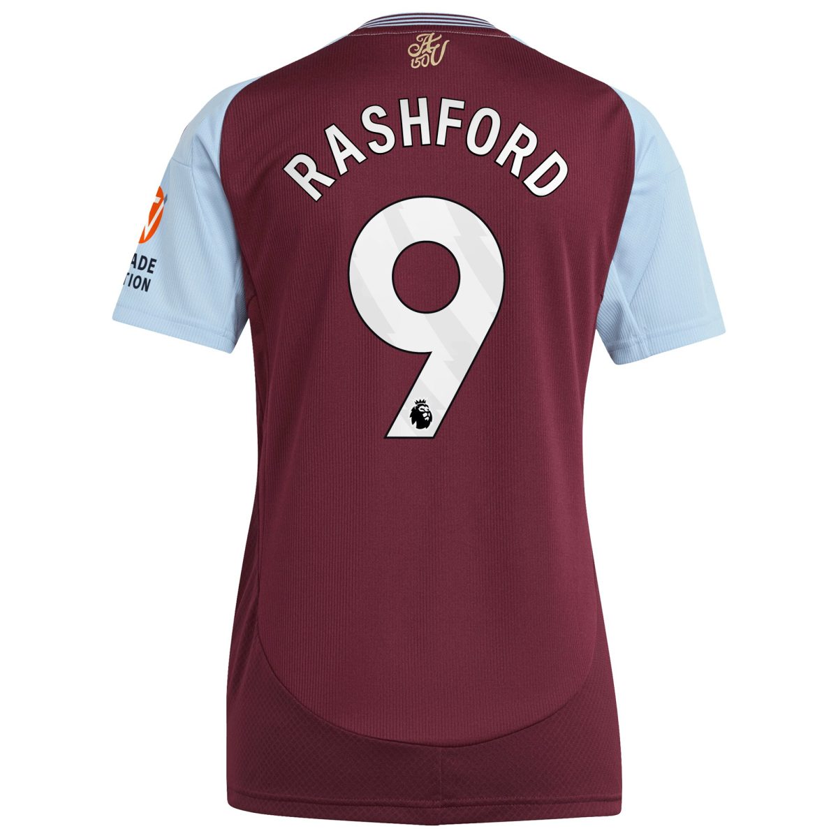 aston villa adidas home shirt 2024-25 – womens with rashford 9 printing Collection | Official Aston Villa Kits for Fans