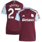 aston villa adidas home shirt 2024-25 – womens with rogers 27 printing Collection | Official Aston Villa Kits for Fans