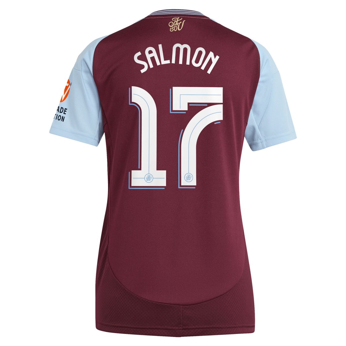 aston villa adidas home shirt 2024-25 – womens with salmon 17 cup printing Collection | Official Aston Villa Kits for Fans