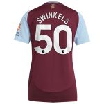 aston villa adidas home shirt 2024-25 – womens with swinkels 50 printing Collection | Official Aston Villa Kits for Fans