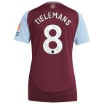 aston villa adidas home shirt 2024-25 – womens with tielemans 8 printing Collection | Official Aston Villa Kits for Fans