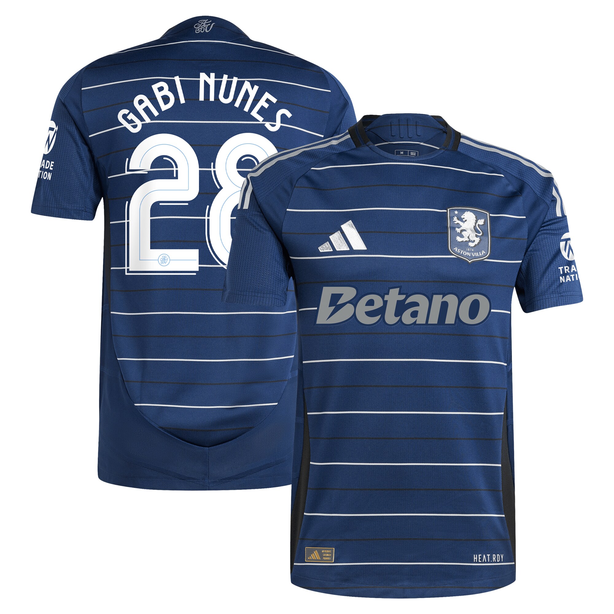 aston villa adidas third authentic shirt 2024-25 with gabi nunes 28 cup printing Collection | Official Aston Villa Kits for Fans