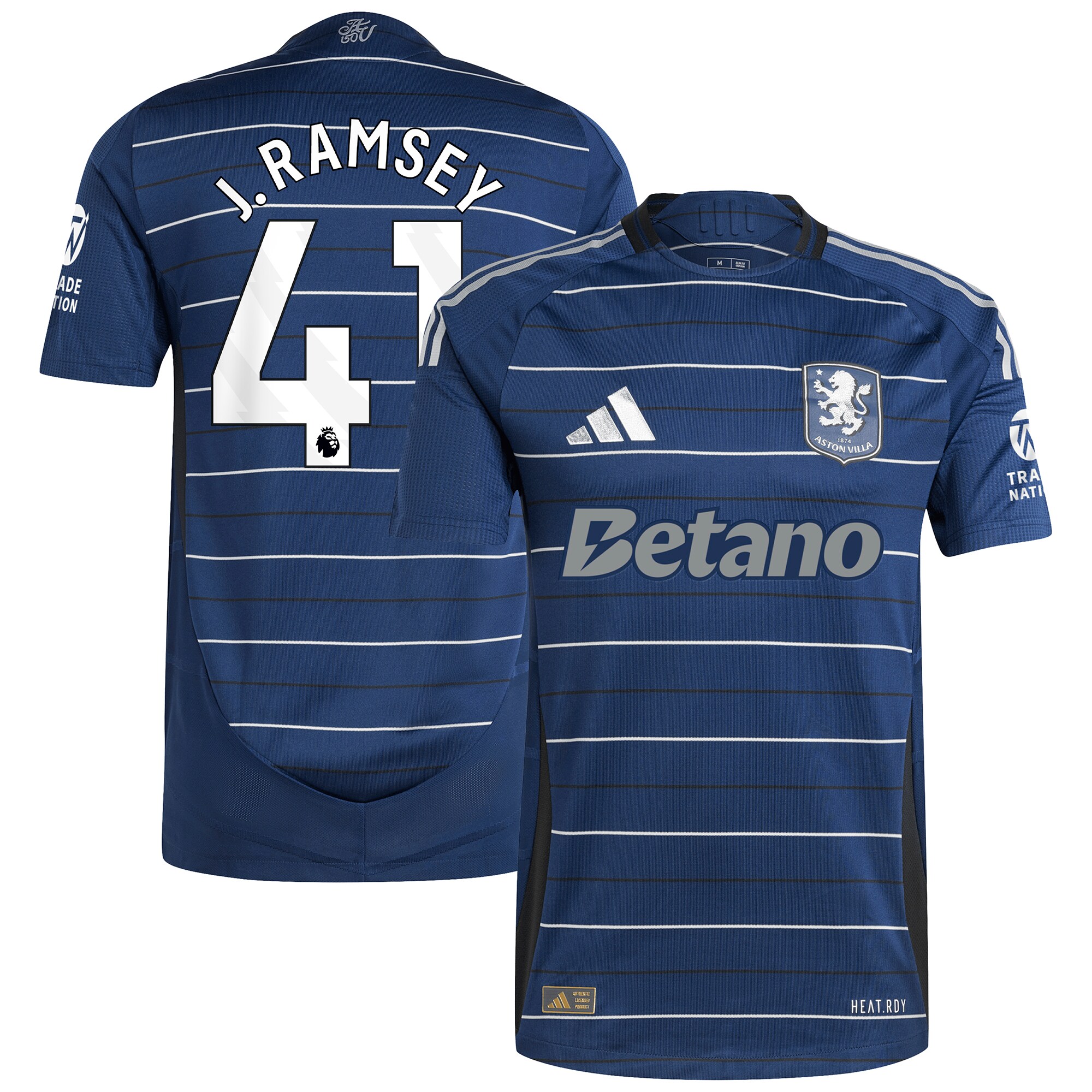 aston villa adidas third authentic shirt 2024-25 with j. ramsey 41 printing Collection | Official Aston Villa Kits for Fans