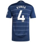 aston villa adidas third authentic shirt 2024-25 with konsa 4 printing Collection | Official Aston Villa Kits for Fans