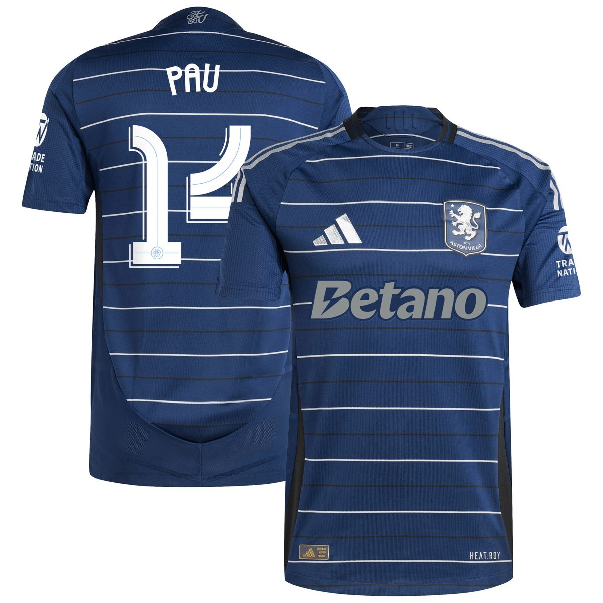 aston villa adidas third authentic shirt 2024-25 with pau 14 cup printing Collection | Official Aston Villa Kits for Fans