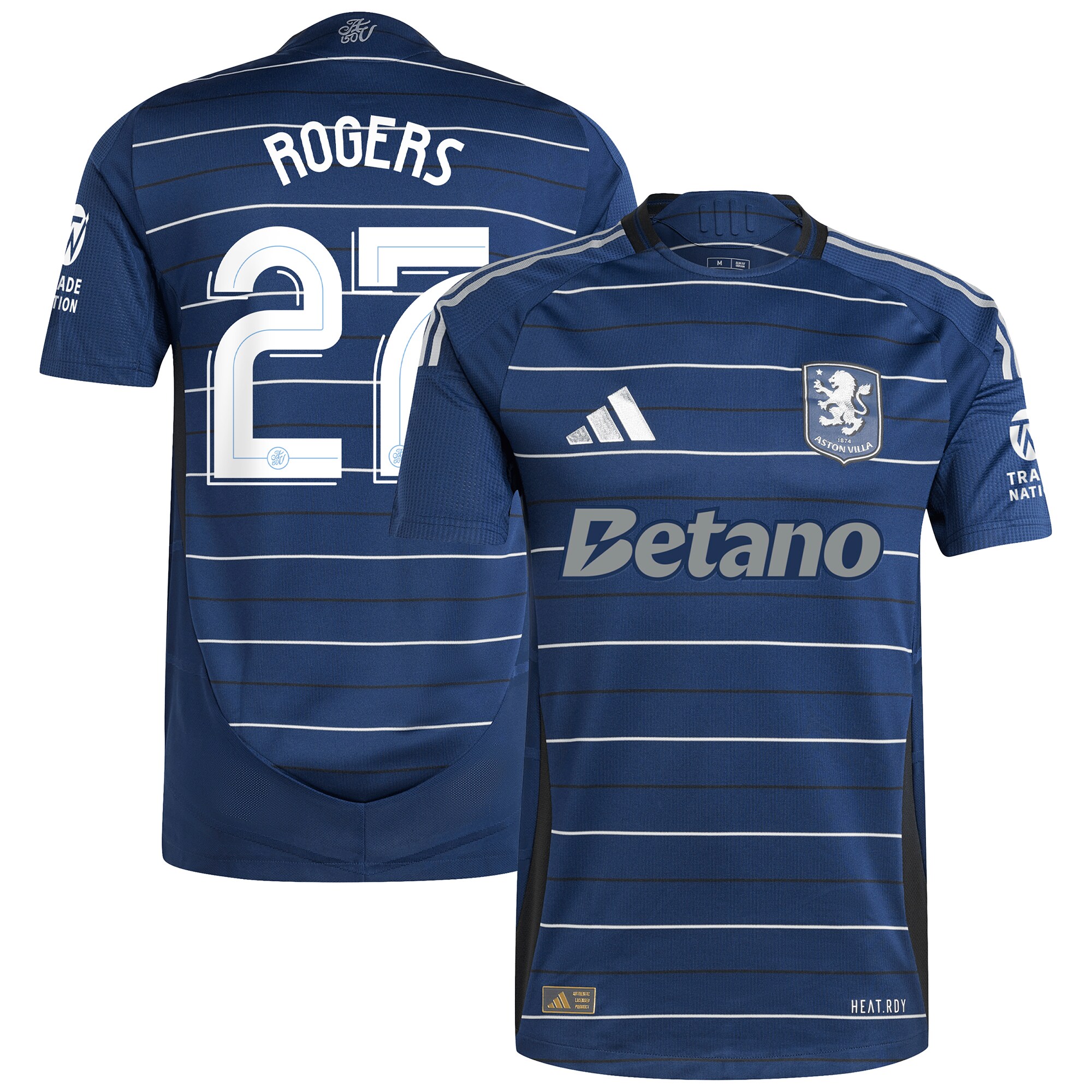 aston villa adidas third authentic shirt 2024-25 with rogers 27 cup printing Collection | Official Aston Villa Kits for Fans