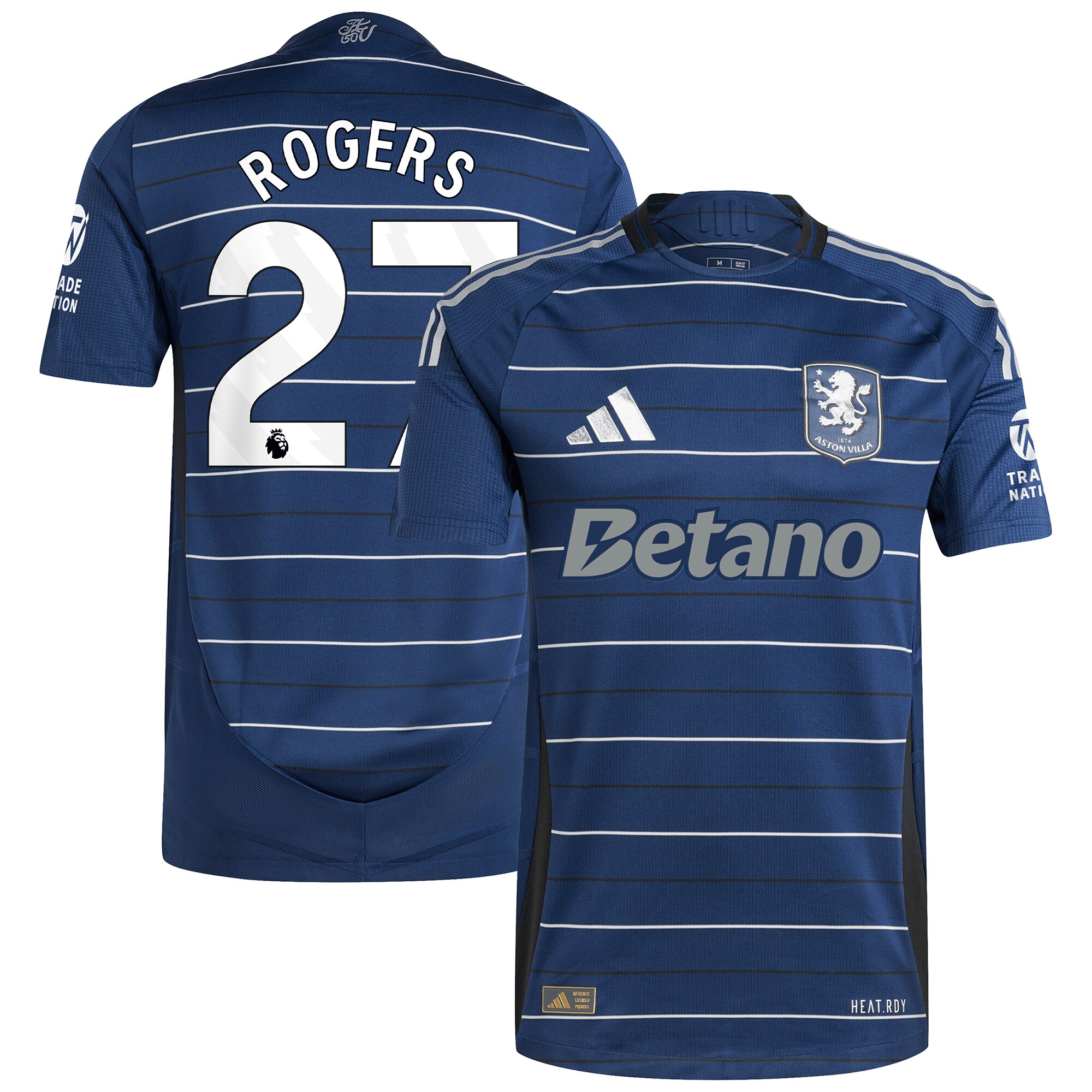 aston villa adidas third authentic shirt 2024-25 with rogers 27 printing Collection | Official Aston Villa Kits for Fans