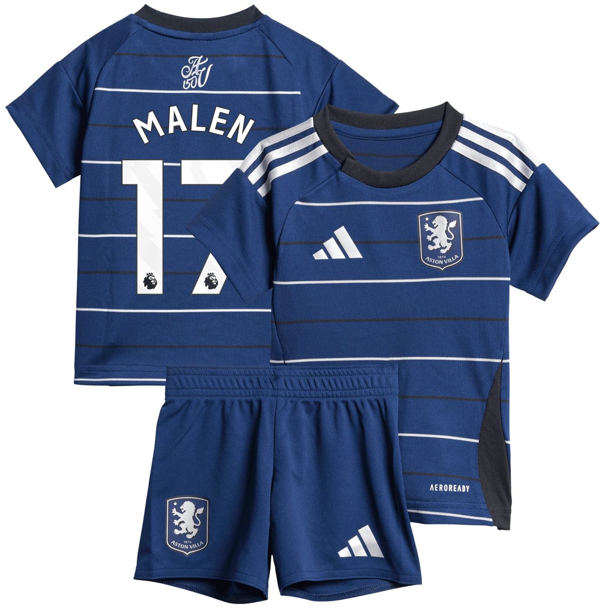 aston villa adidas third baby kit 2024-25 with malen 17 printing Collection | Official Aston Villa Kits for Fans