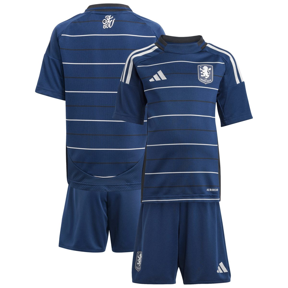 aston villa adidas third mini kit 2024-25 with custom printing Collection | Official Aston Villa Kits for Fans