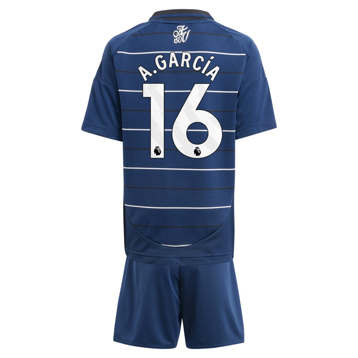 aston villa adidas third minikit 2024-25 with a.garcía 16 printing Collection | Official Aston Villa Kits for Fans