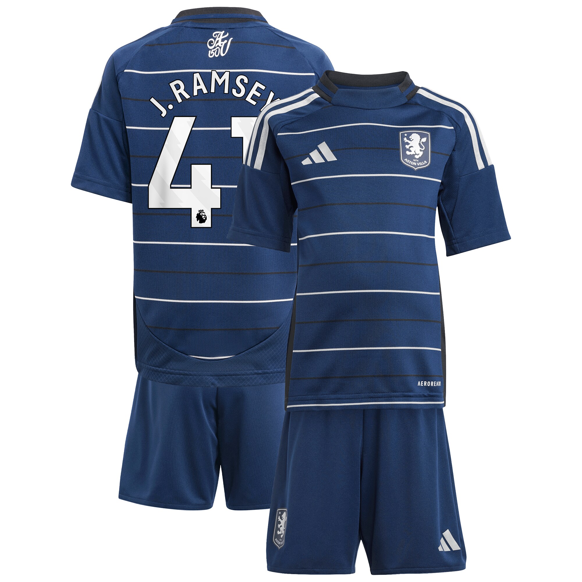 aston villa adidas third minikit 2024-25 with j. ramsey 41 printing Collection | Official Aston Villa Kits for Fans