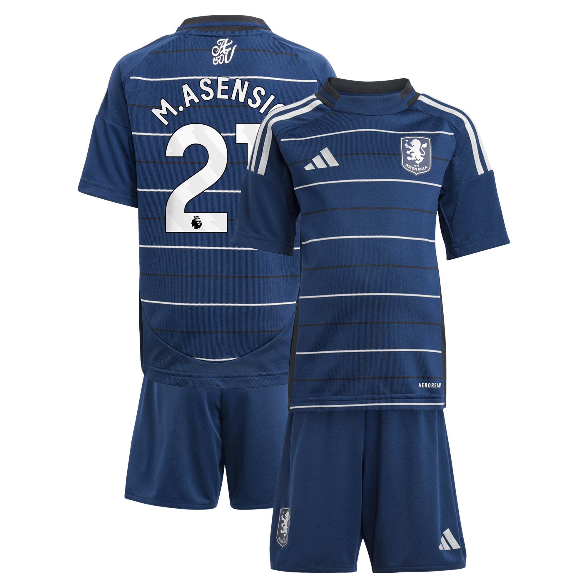 aston villa adidas third minikit 2024-25 with m.asensio 21 printing Collection | Official Aston Villa Kits for Fans
