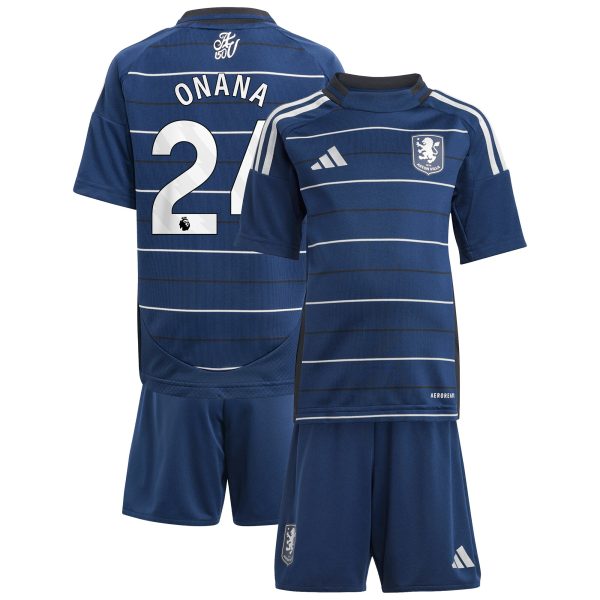 aston villa adidas third minikit 2024-25 with onana 24 printing Collection | Official Aston Villa Kits for Fans