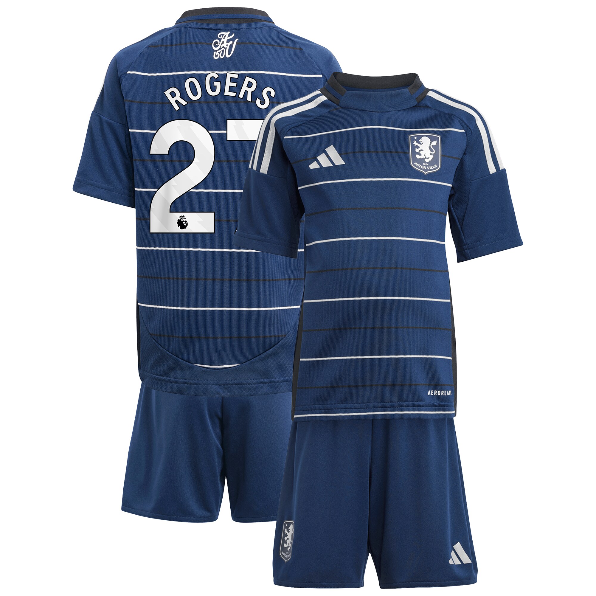 aston villa adidas third minikit 2024-25 with rogers 27 printing Collection | Official Aston Villa Kits for Fans