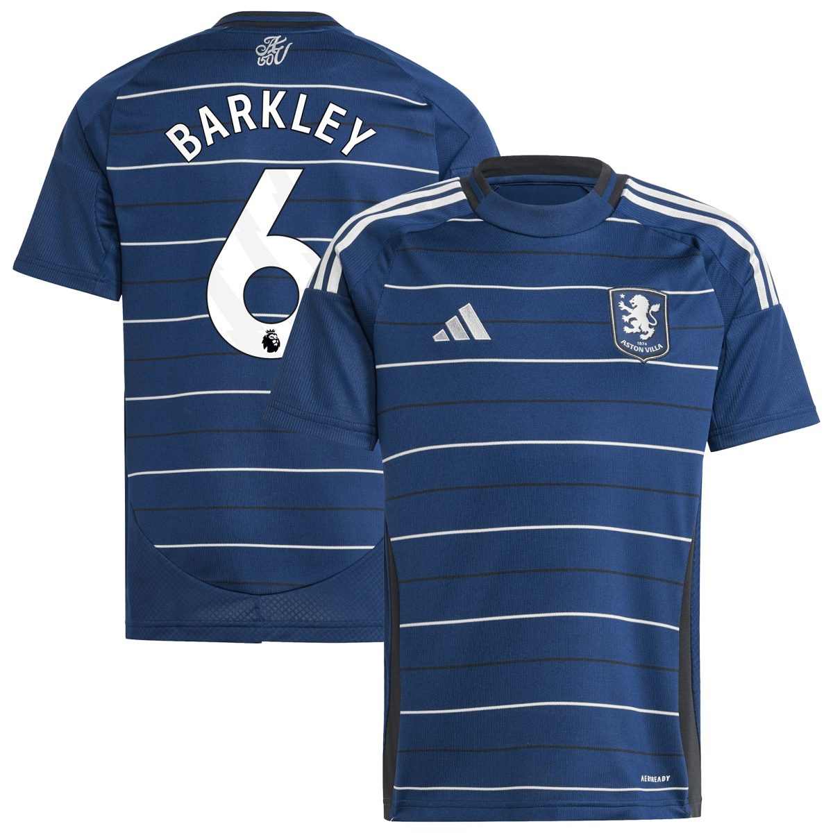 aston villa adidas third shirt 2024-25 – kids with barkley 6 printing Collection | Official Aston Villa Kits for Fans