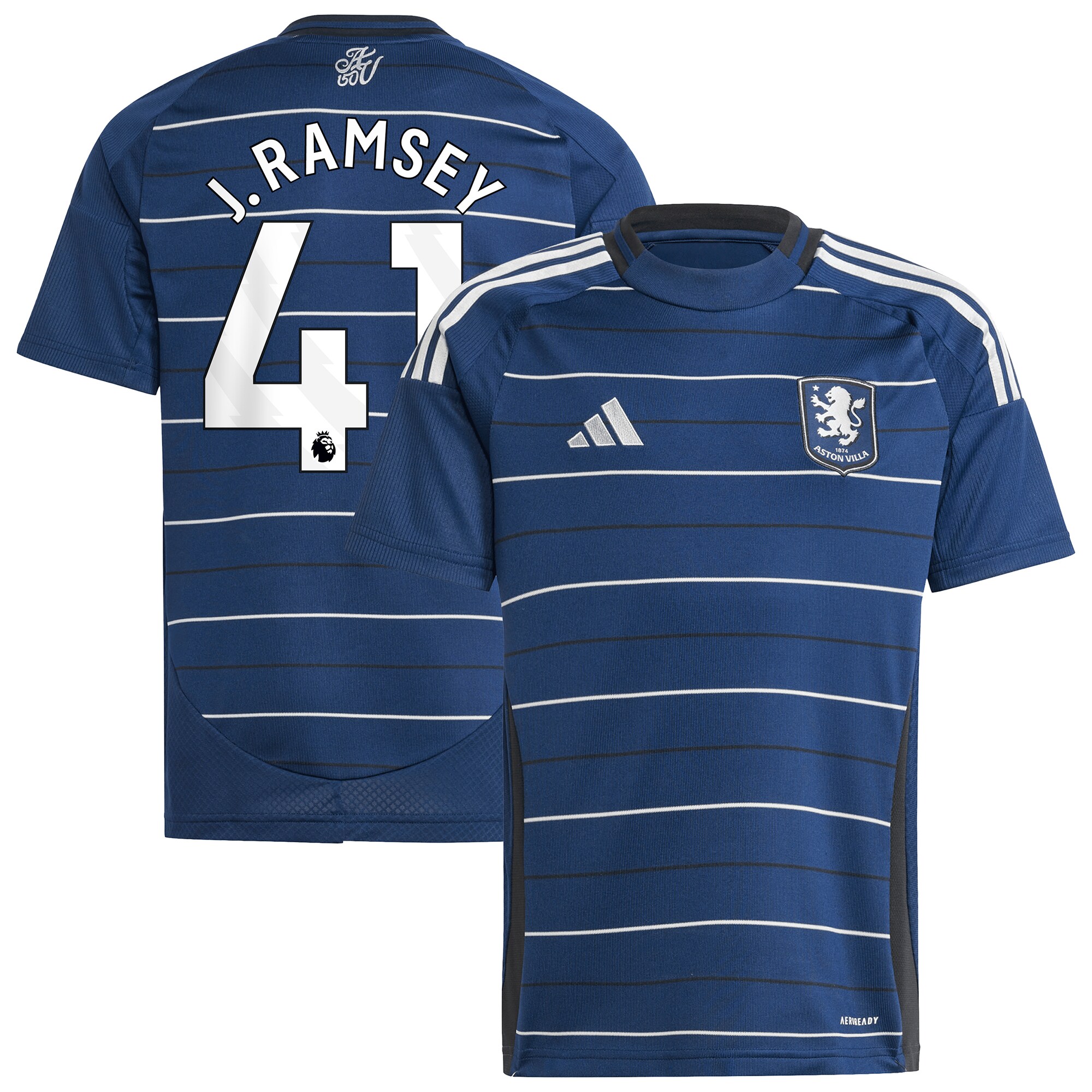 aston villa adidas third shirt 2024-25 – kids with j. ramsey 41 printing Collection | Official Aston Villa Kits for Fans