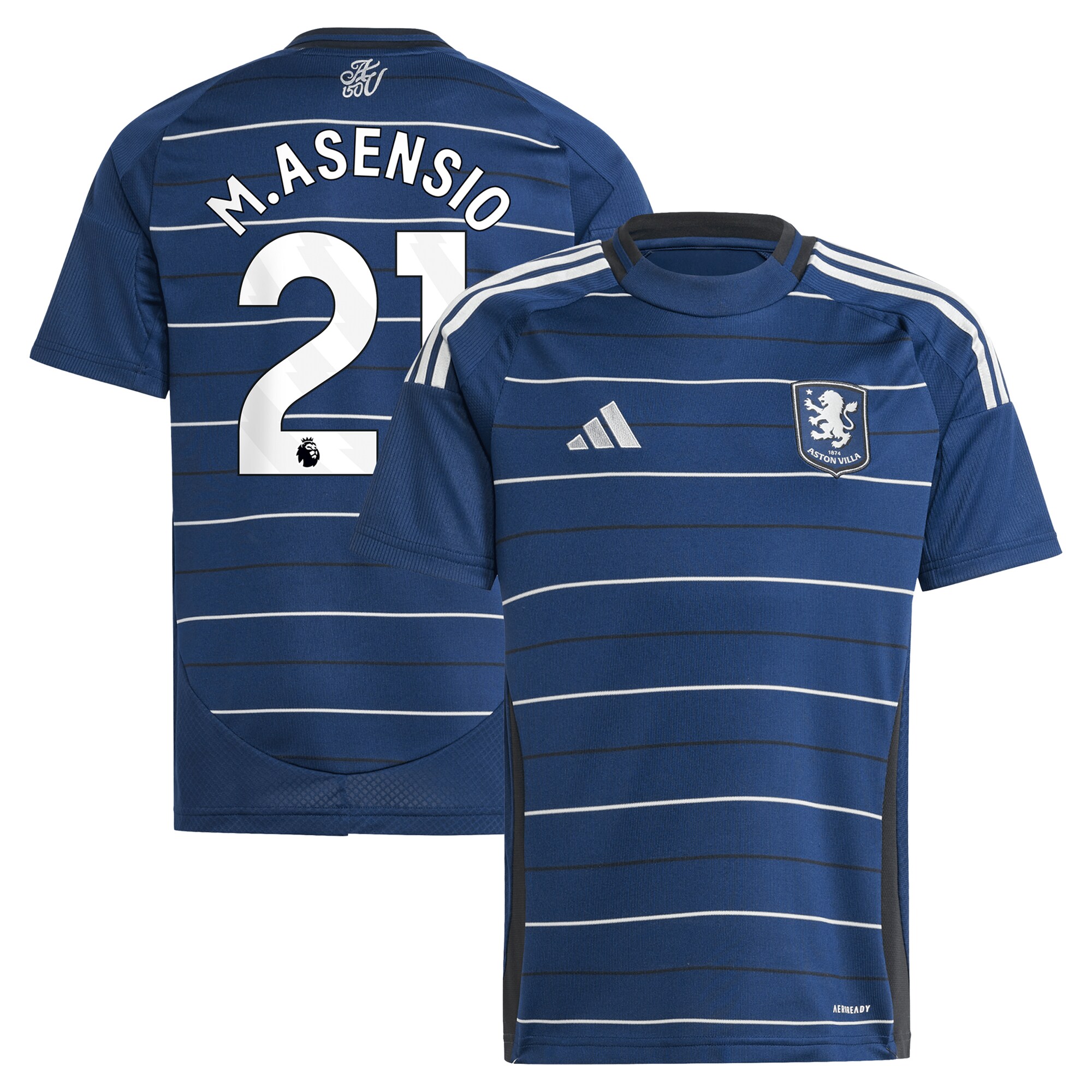aston villa adidas third shirt 2024-25 – kids with m.asensio 21 printing Collection | Official Aston Villa Kits for Fans