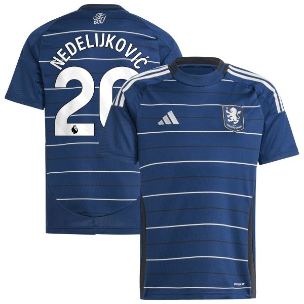 aston villa adidas third shirt 2024-25 – kids with nedeljković 20 printing Collection | Official Aston Villa Kits for Fans