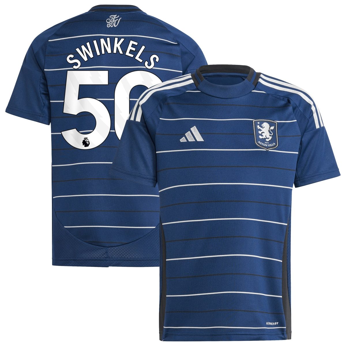 aston villa adidas third shirt 2024-25 – kids with swinkels 50 printing Collection | Official Aston Villa Kits for Fans