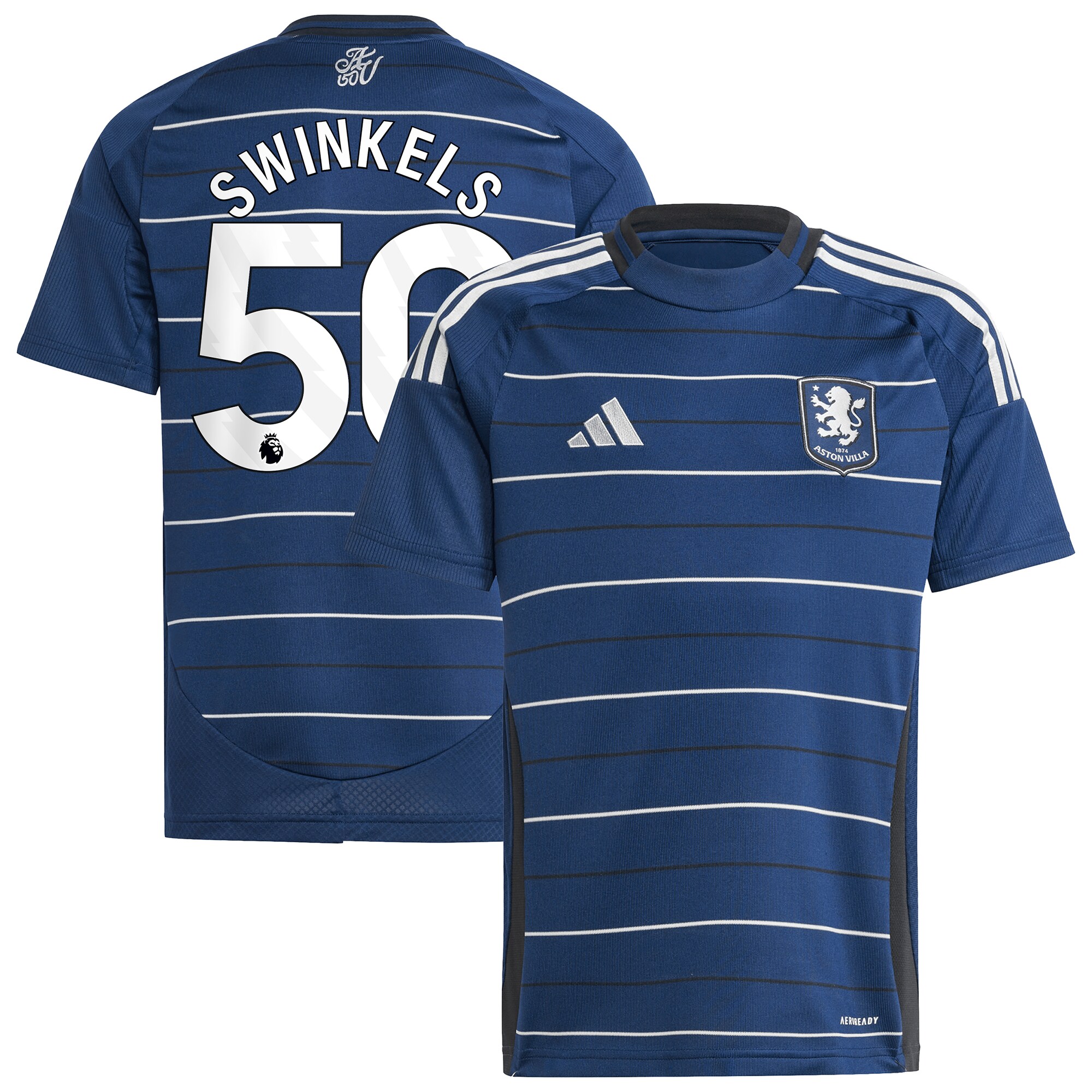aston villa adidas third shirt 2024-25 – kids with swinkels 50 printing Collection | Official Aston Villa Kits for Fans