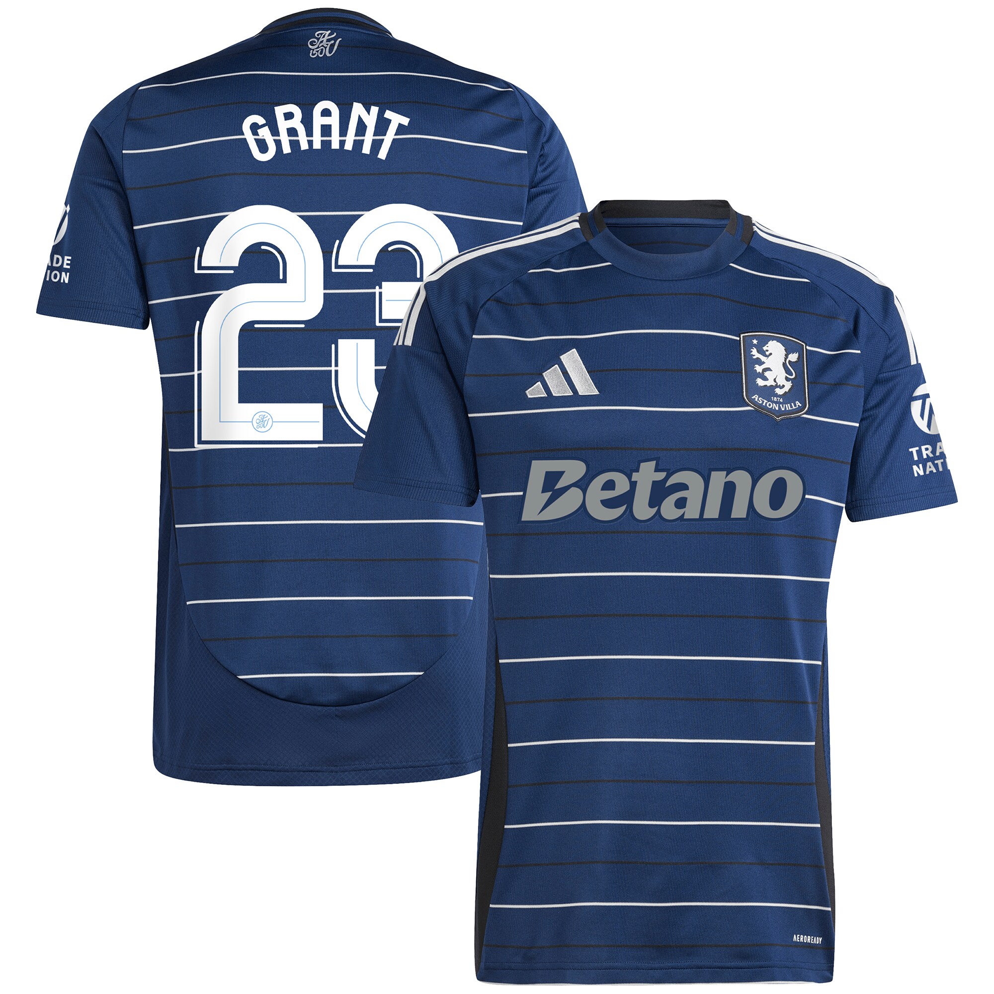 aston villa adidas third shirt 2024-25 with grant 23 cup printing Collection | Official Aston Villa Kits for Fans
