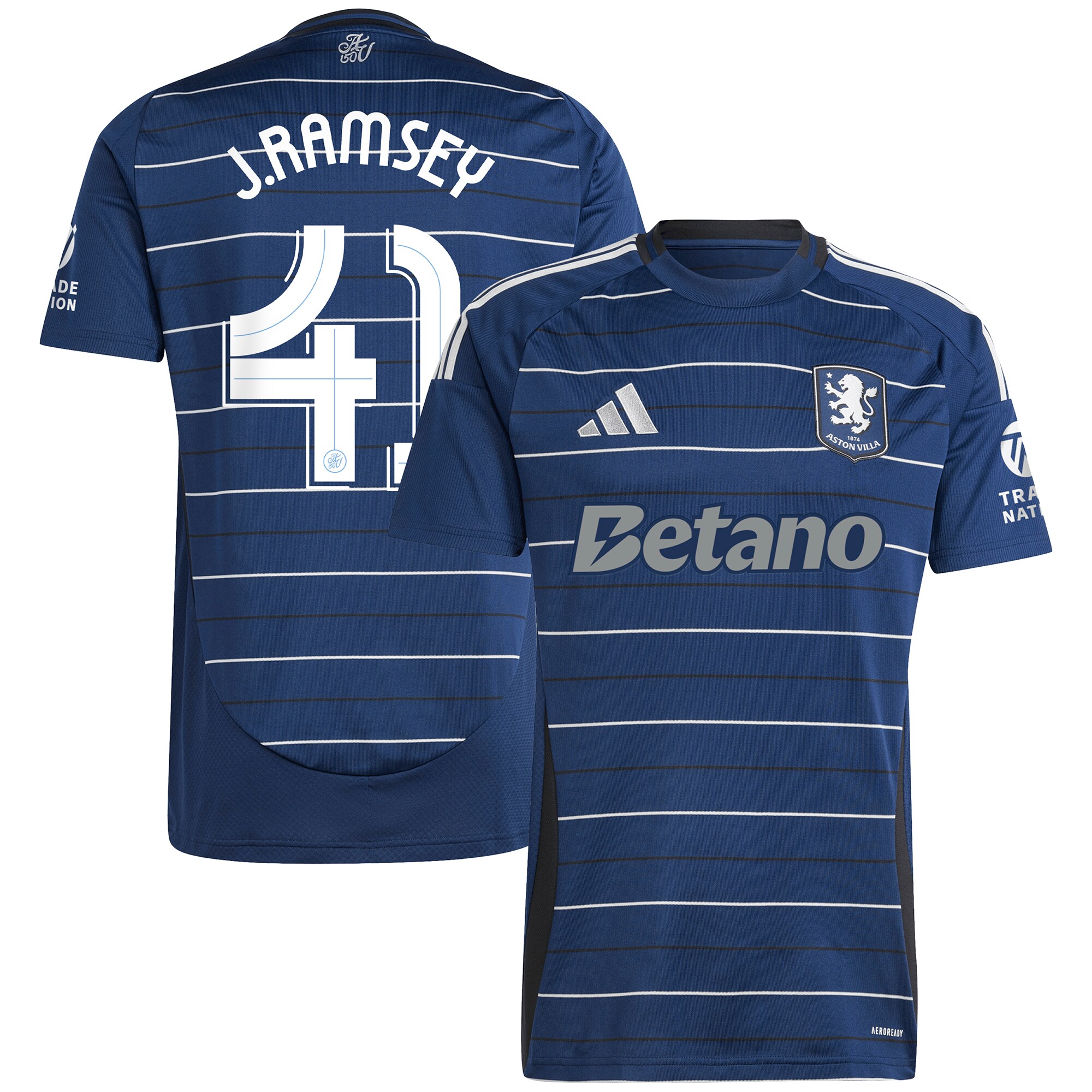 aston villa adidas third shirt 2024-25 with j. ramsey 41 cup printing Collection | Official Aston Villa Kits for Fans