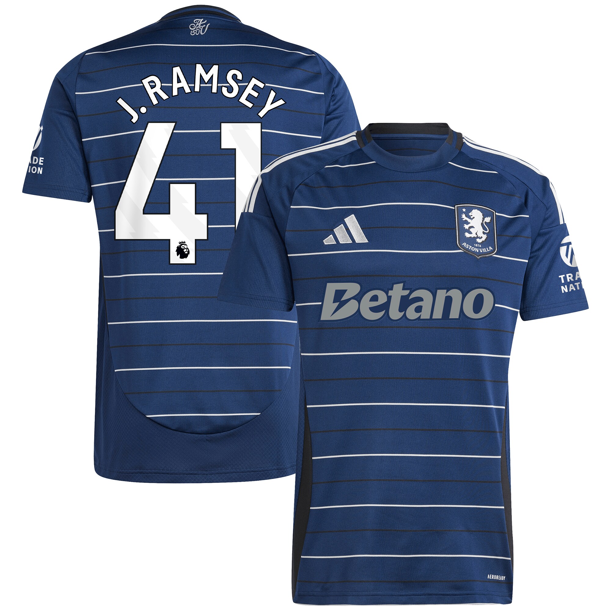 aston villa adidas third shirt 2024-25 with j. ramsey 41 printing Collection | Official Aston Villa Kits for Fans