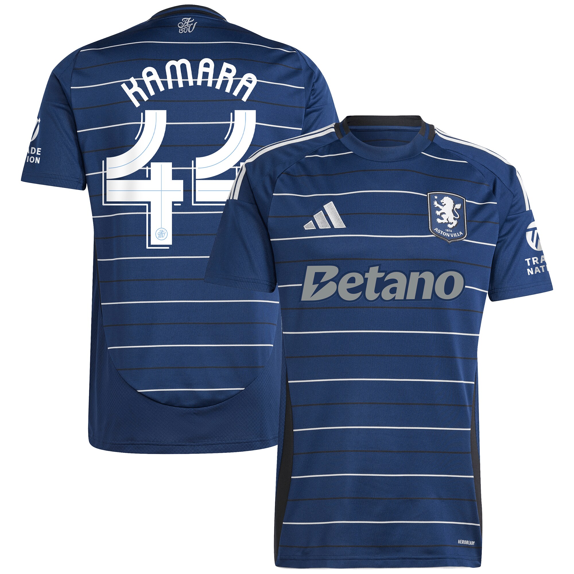aston villa adidas third shirt 2024-25 with kamara 44 cup printing Collection | Official Aston Villa Kits for Fans