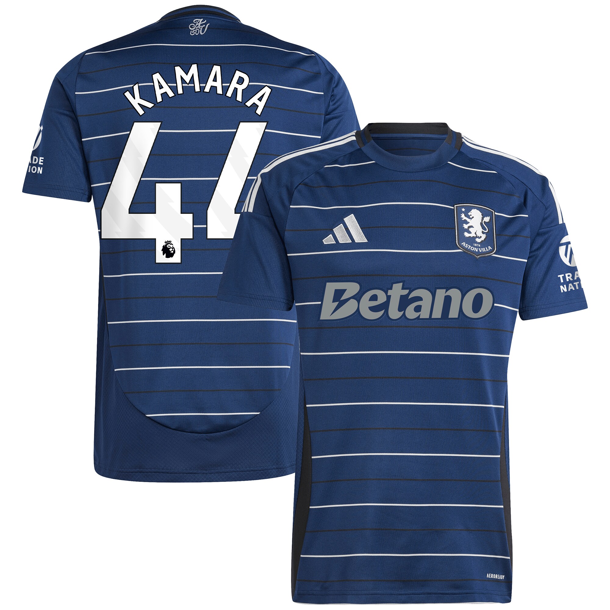 aston villa adidas third shirt 2024-25 with kamara 44 printing Collection | Official Aston Villa Kits for Fans