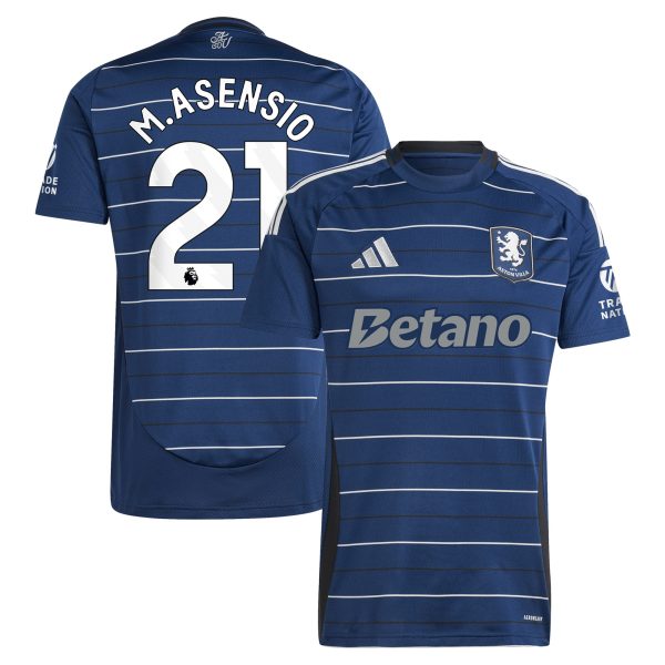 aston villa adidas third shirt 2024-25 with m.asensio 21 printing Collection | Official Aston Villa Kits for Fans