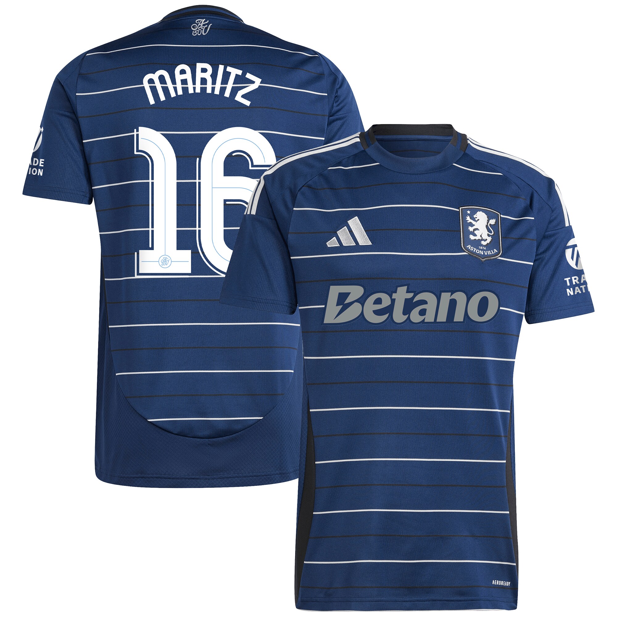 aston villa adidas third shirt 2024-25 with maritz 16 cup printing Collection | Official Aston Villa Kits for Fans