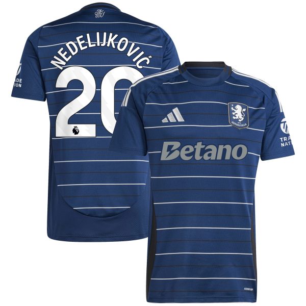 aston villa adidas third shirt 2024-25 with nedeljković 20 printing Collection | Official Aston Villa Kits for Fans
