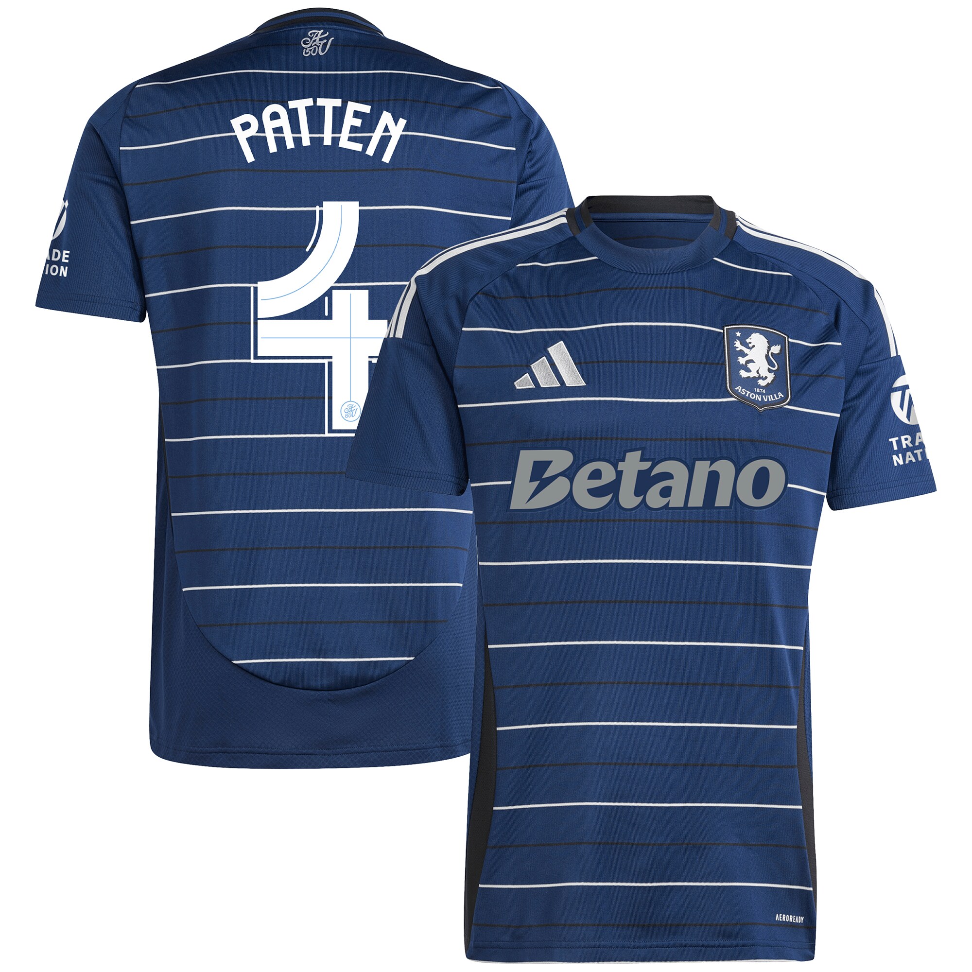 aston villa adidas third shirt 2024-25 with patten 4 cup printing Collection | Official Aston Villa Kits for Fans