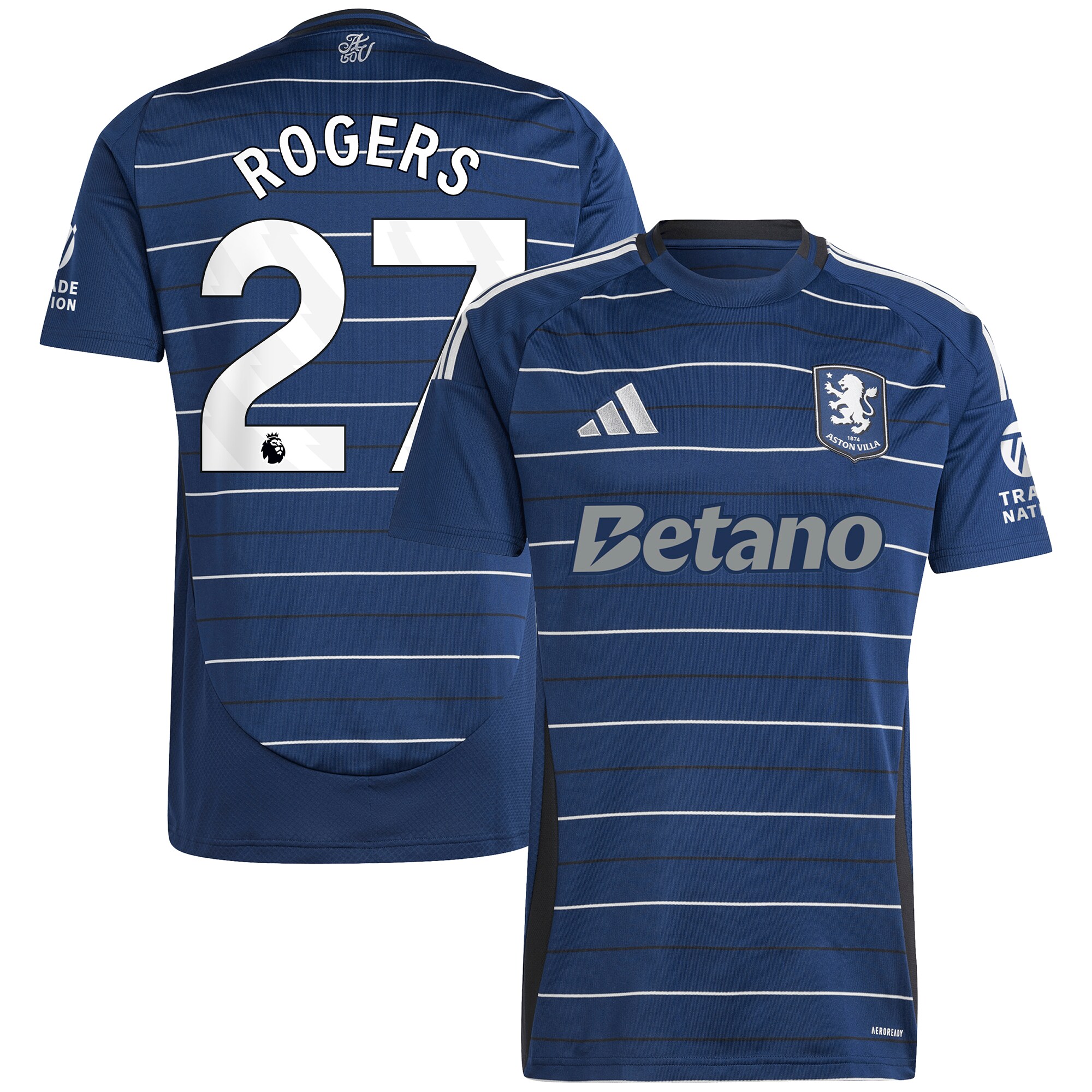 aston villa adidas third shirt 2024-25 with rogers 27 printing Collection | Official Aston Villa Kits for Fans