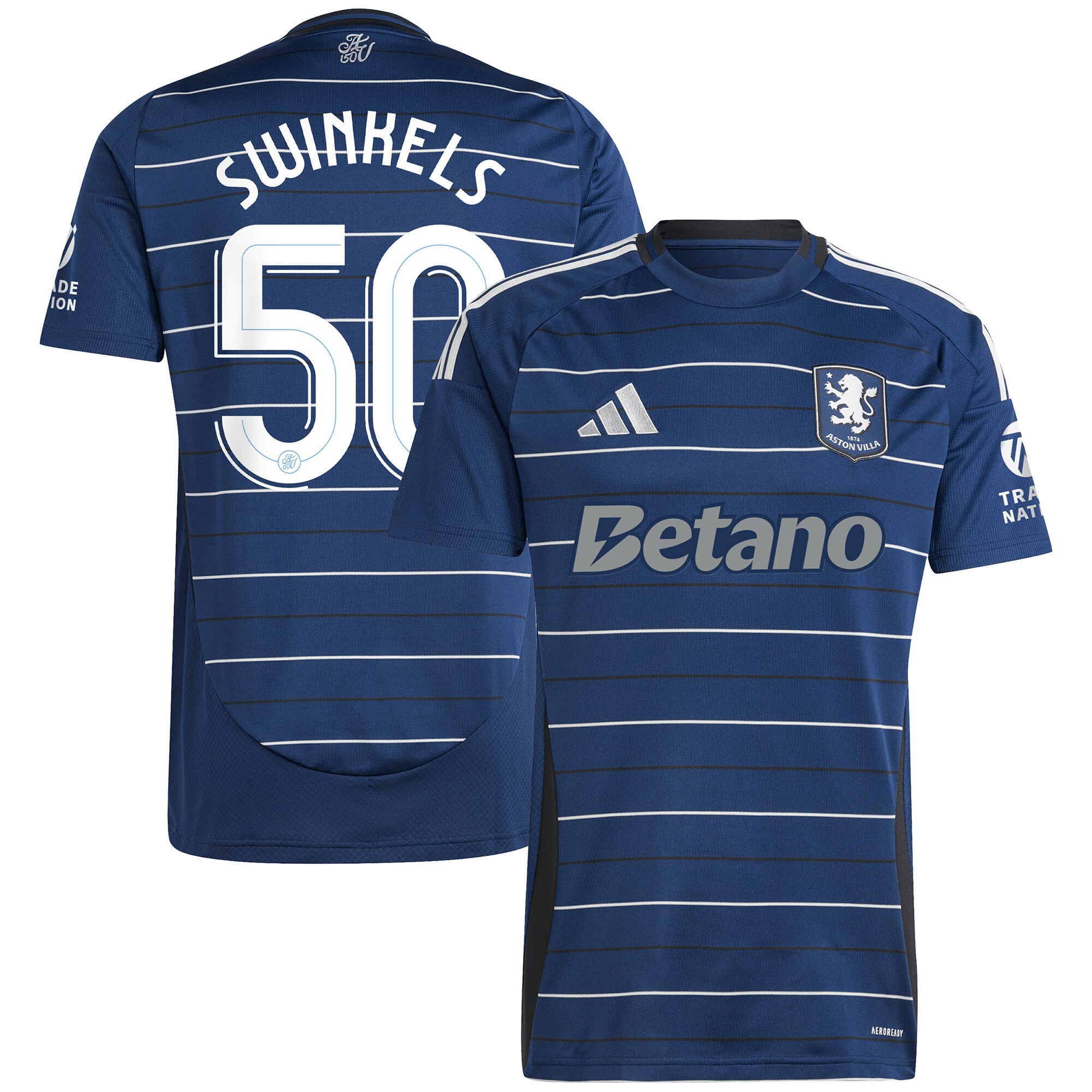 aston villa adidas third shirt 2024-25 with swinkels 50 cup printing Collection | Official Aston Villa Kits for Fans