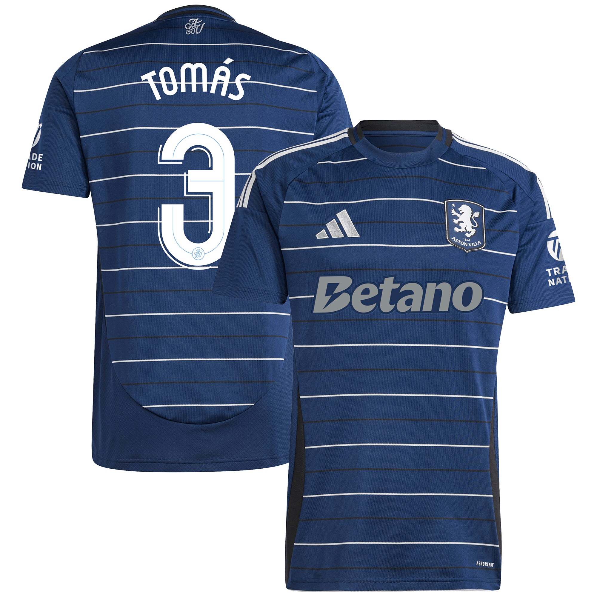 aston villa adidas third shirt 2024-25 with tomás 3 cup printing Collection | Official Aston Villa Kits for Fans