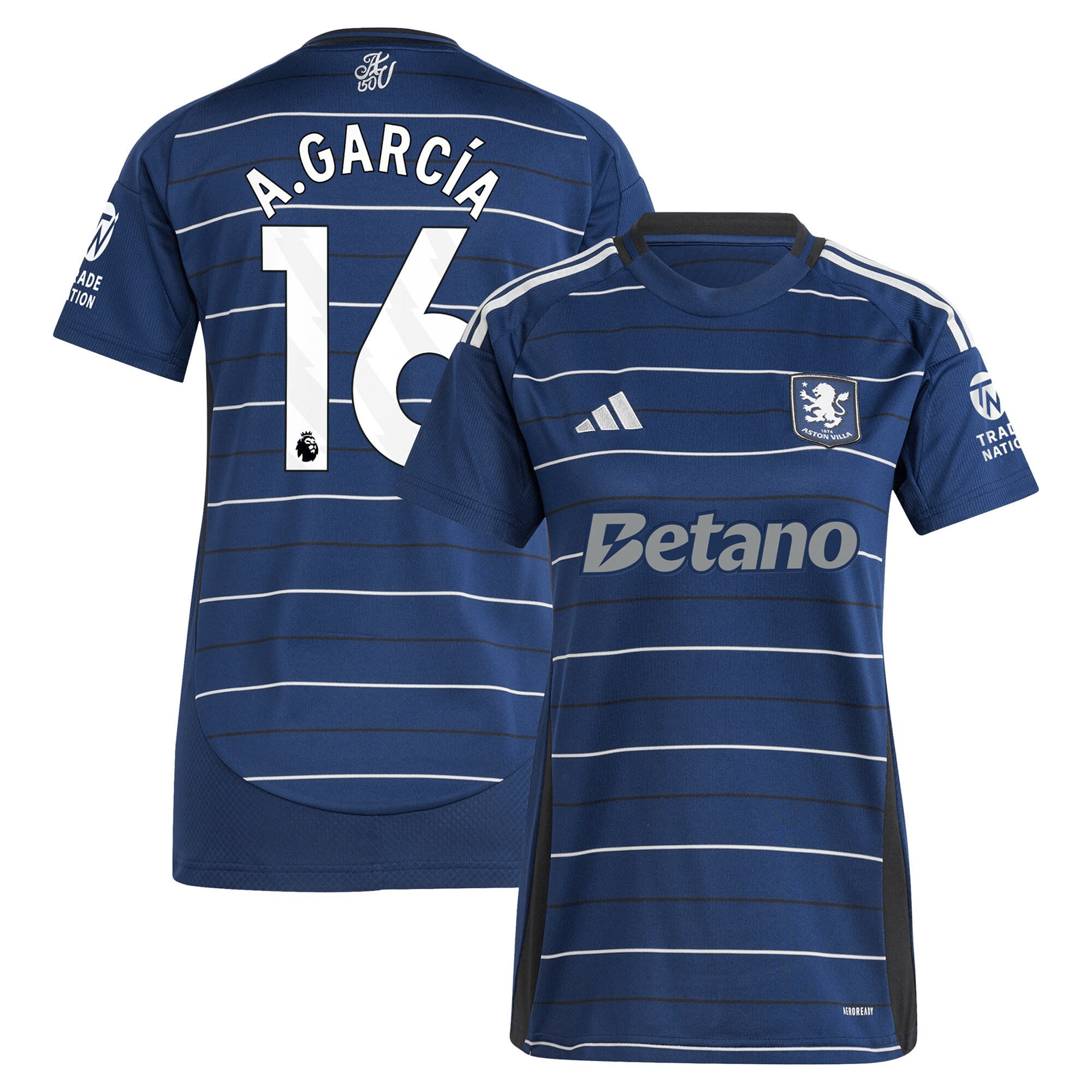 aston villa adidas third shirt 2024-25 – womens with a.garcía 16 printing Collection | Official Aston Villa Kits for Fans