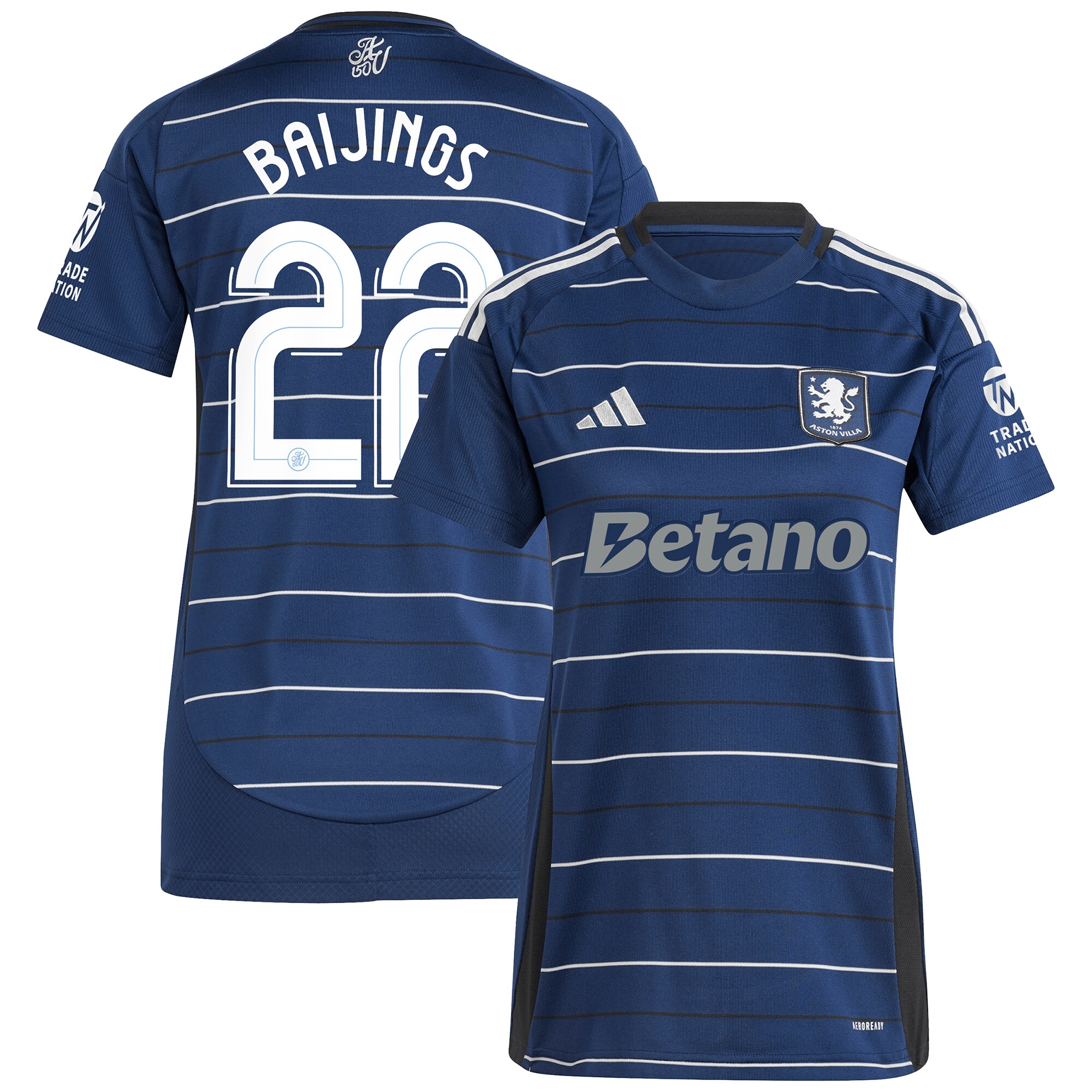 aston villa adidas third shirt 2024-25 – womens with baijings 22 cup printing Collection | Official Aston Villa Kits for Fans