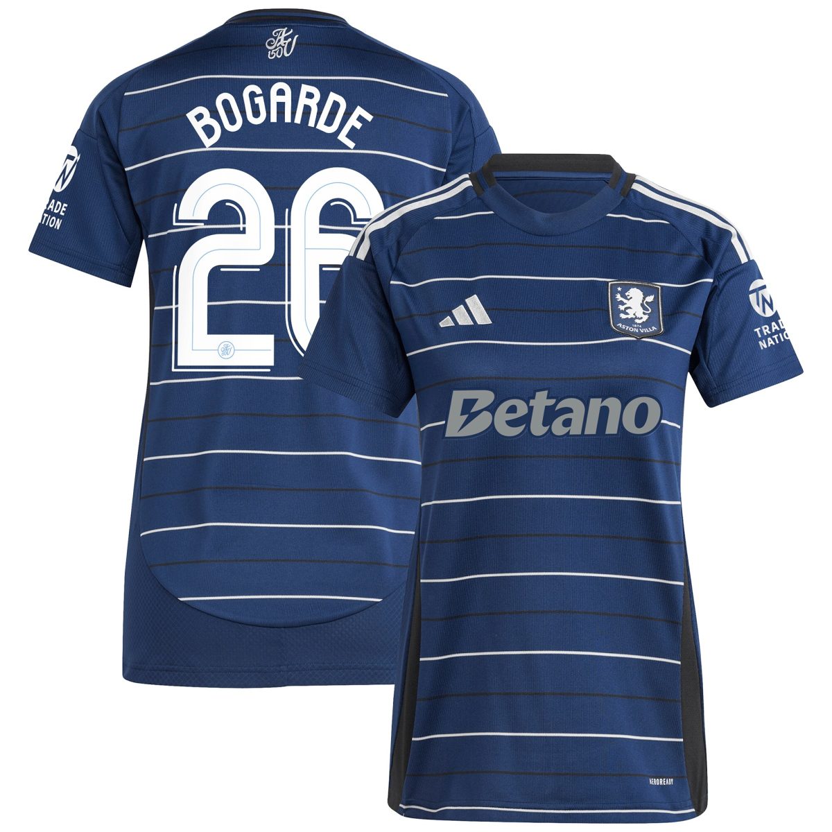 aston villa adidas third shirt 2024-25 – womens with bogarde 26 cup printing Collection | Official Aston Villa Kits for Fans