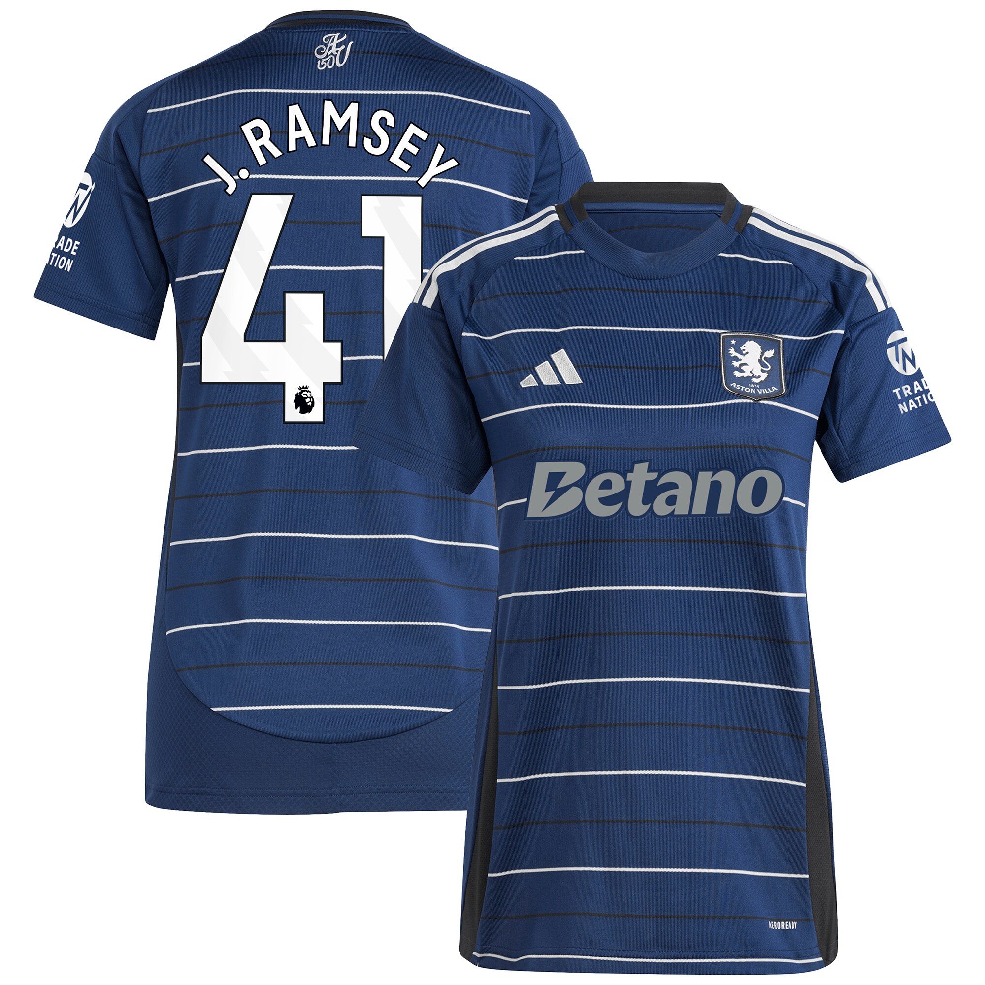 aston villa adidas third shirt 2024-25 – womens with j. ramsey 41 printing Collection | Official Aston Villa Kits for Fans