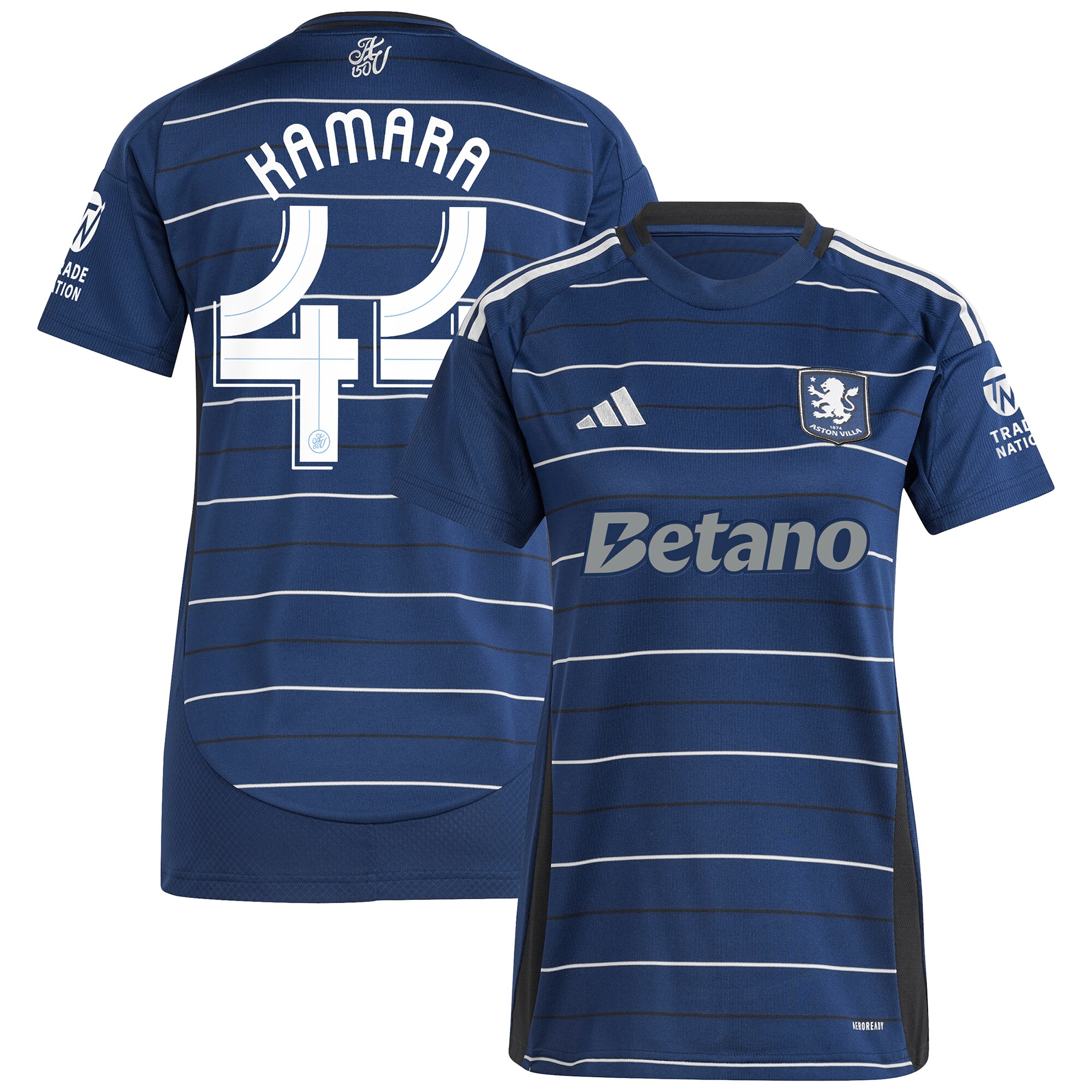 aston villa adidas third shirt 2024-25 – womens with kamara 44 cup printing Collection | Official Aston Villa Kits for Fans