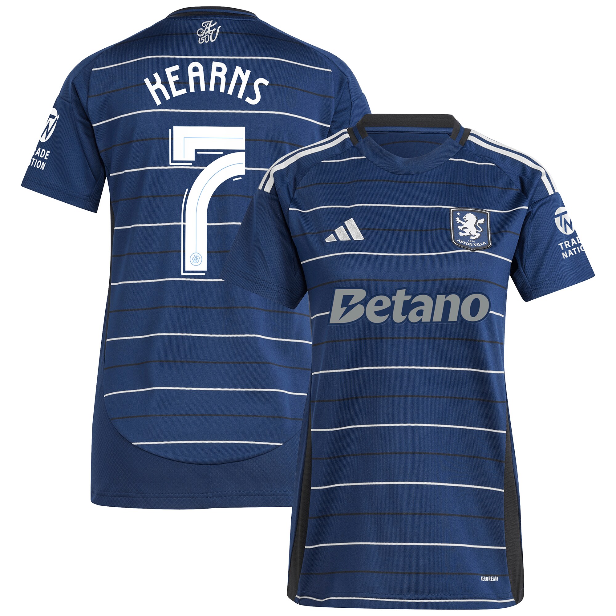 aston villa adidas third shirt 2024-25 – womens with kearns 7 cup printing Collection | Official Aston Villa Kits for Fans