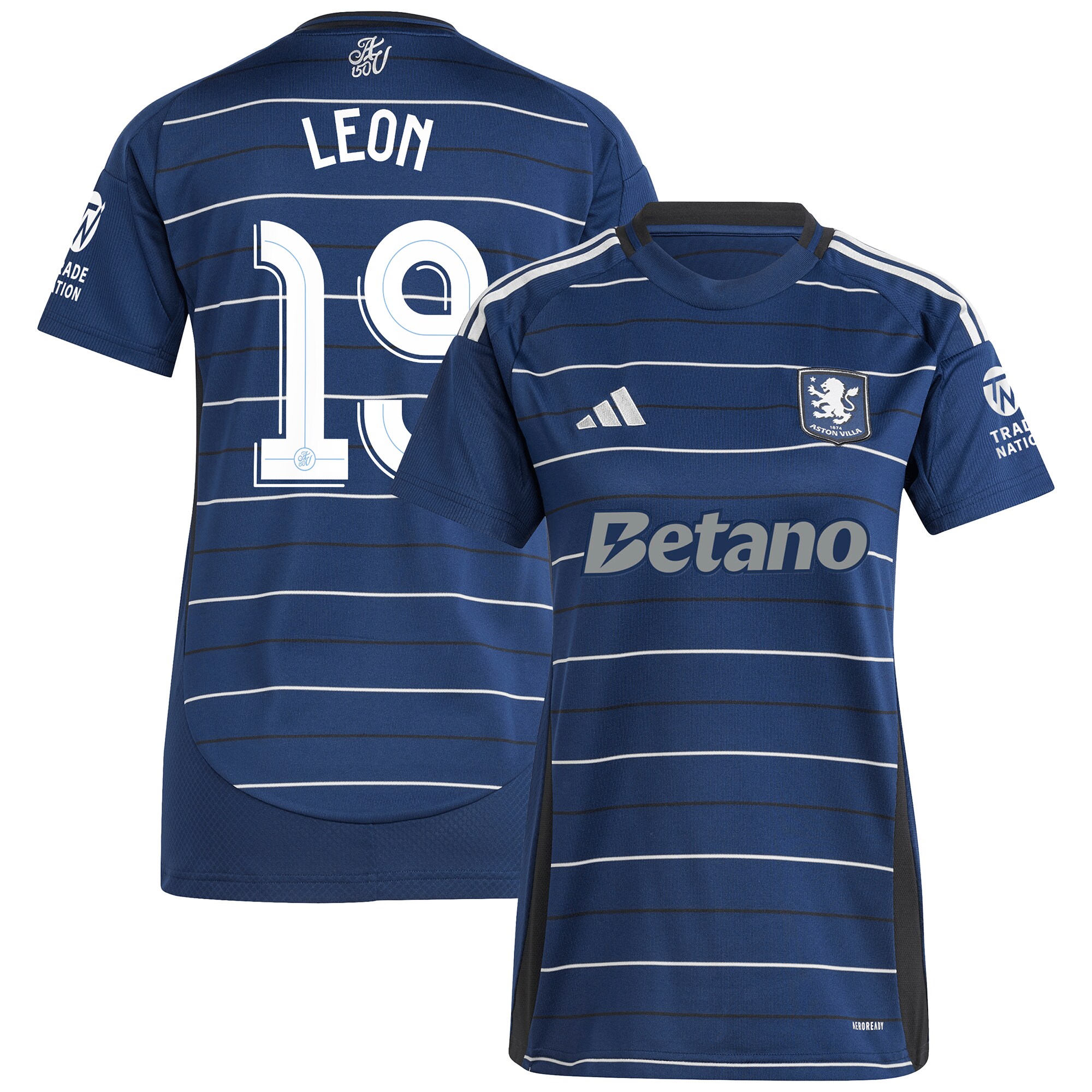 aston villa adidas third shirt 2024-25 – womens with leon 19 cup printing Collection | Official Aston Villa Kits for Fans