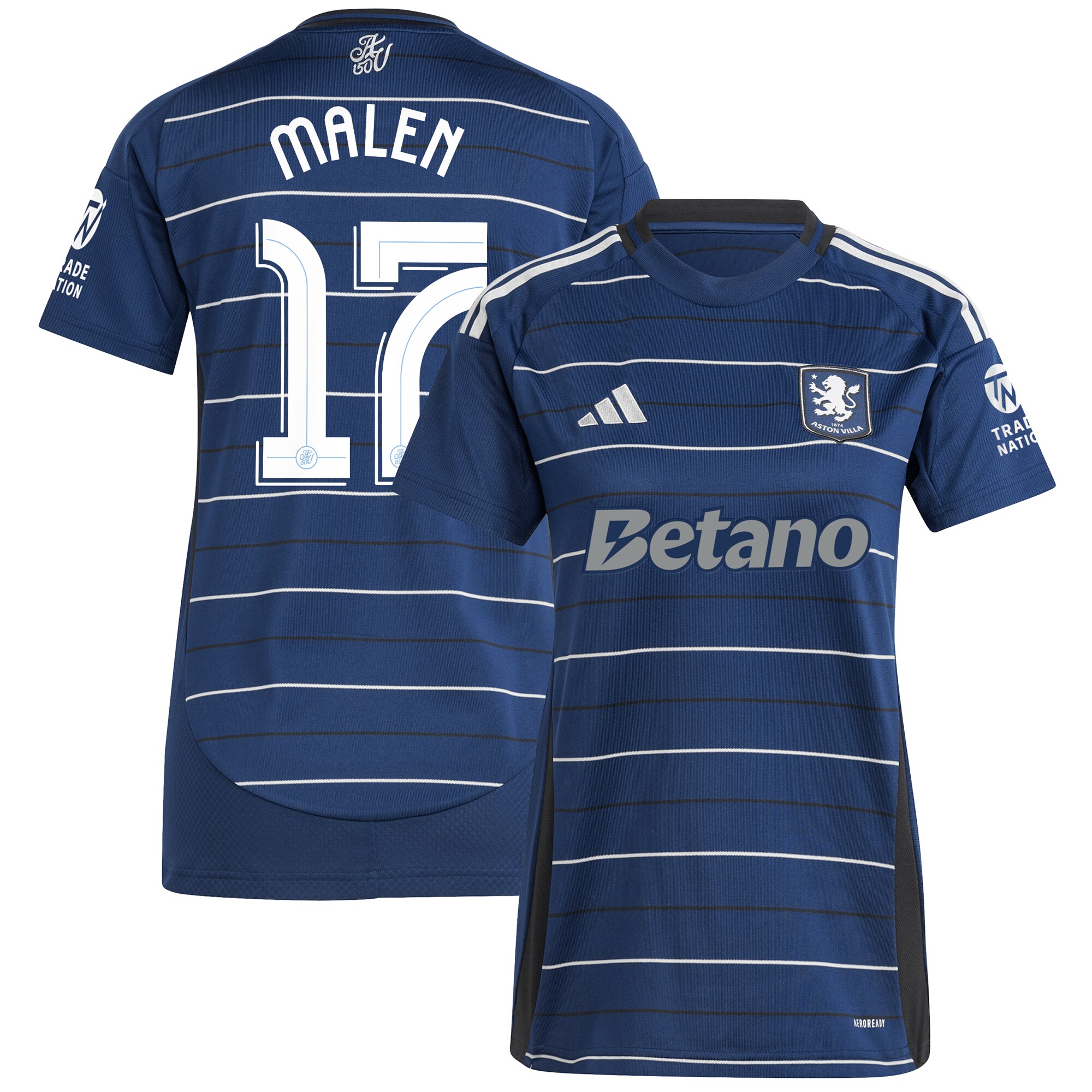 aston villa adidas third shirt 2024-25 – womens with malen 17 cup printing Collection | Official Aston Villa Kits for Fans