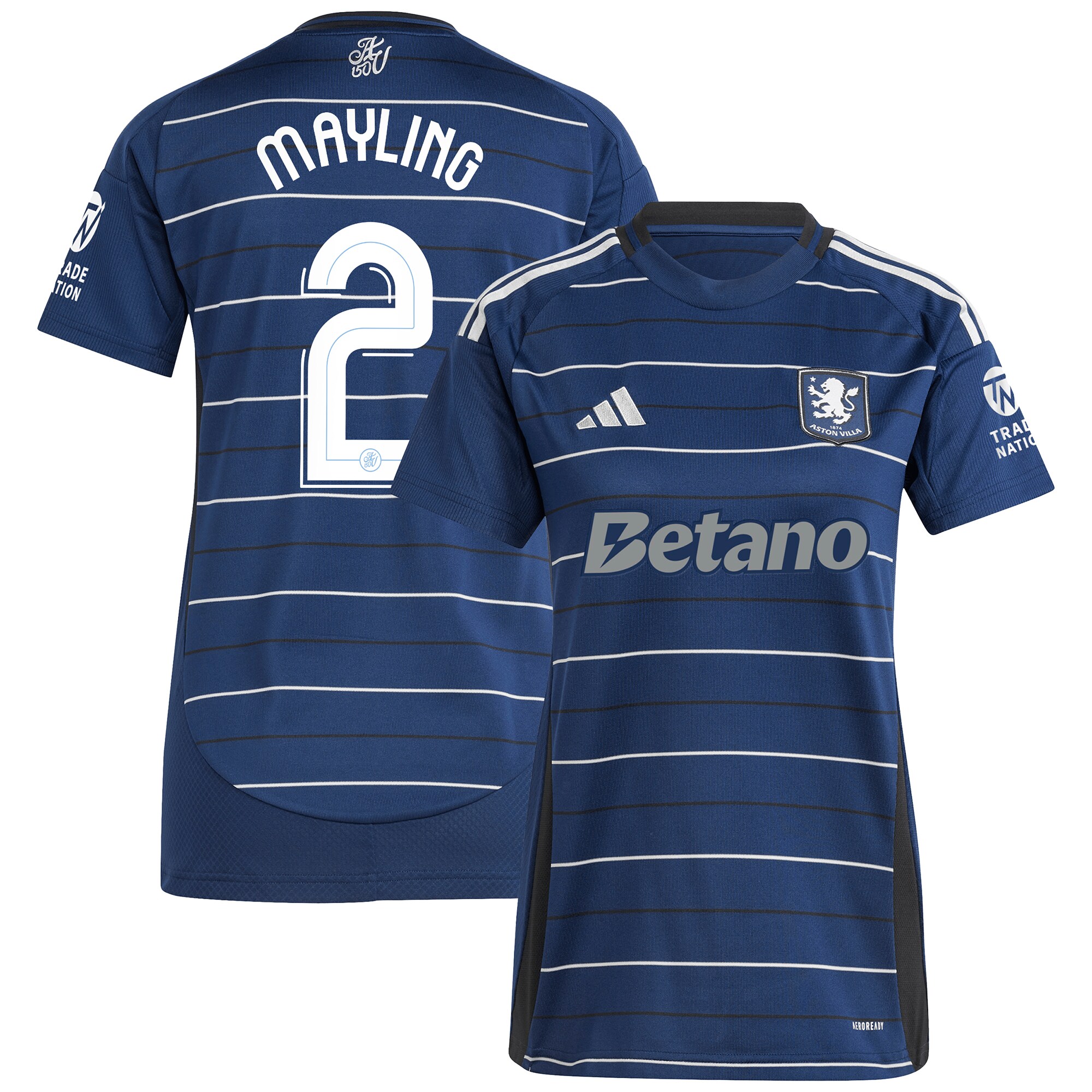 aston villa adidas third shirt 2024-25 – womens with mayling 2 cup printing Collection | Official Aston Villa Kits for Fans