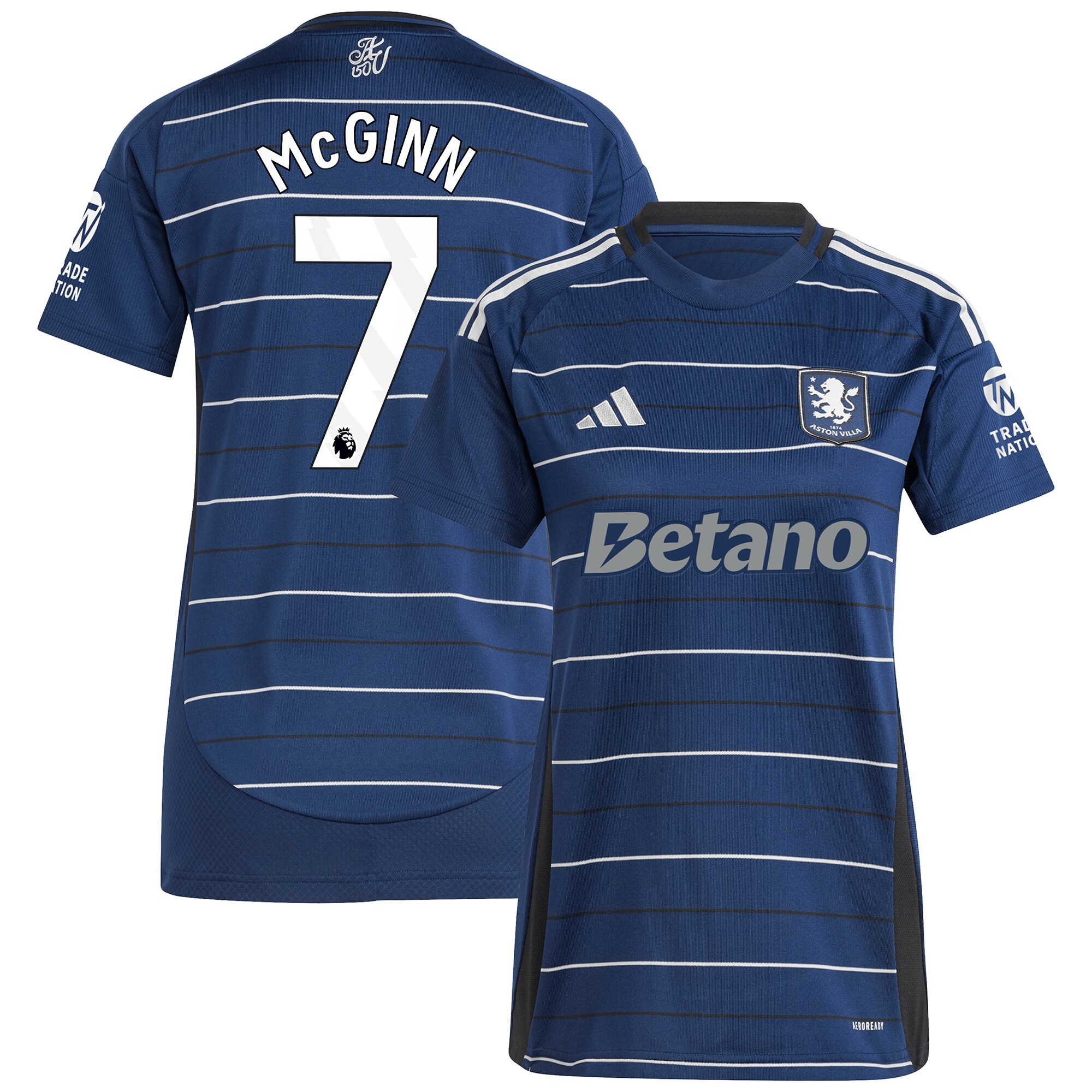 aston villa adidas third shirt 2024-25 – womens with mcginn 7 printing Collection | Official Aston Villa Kits for Fans