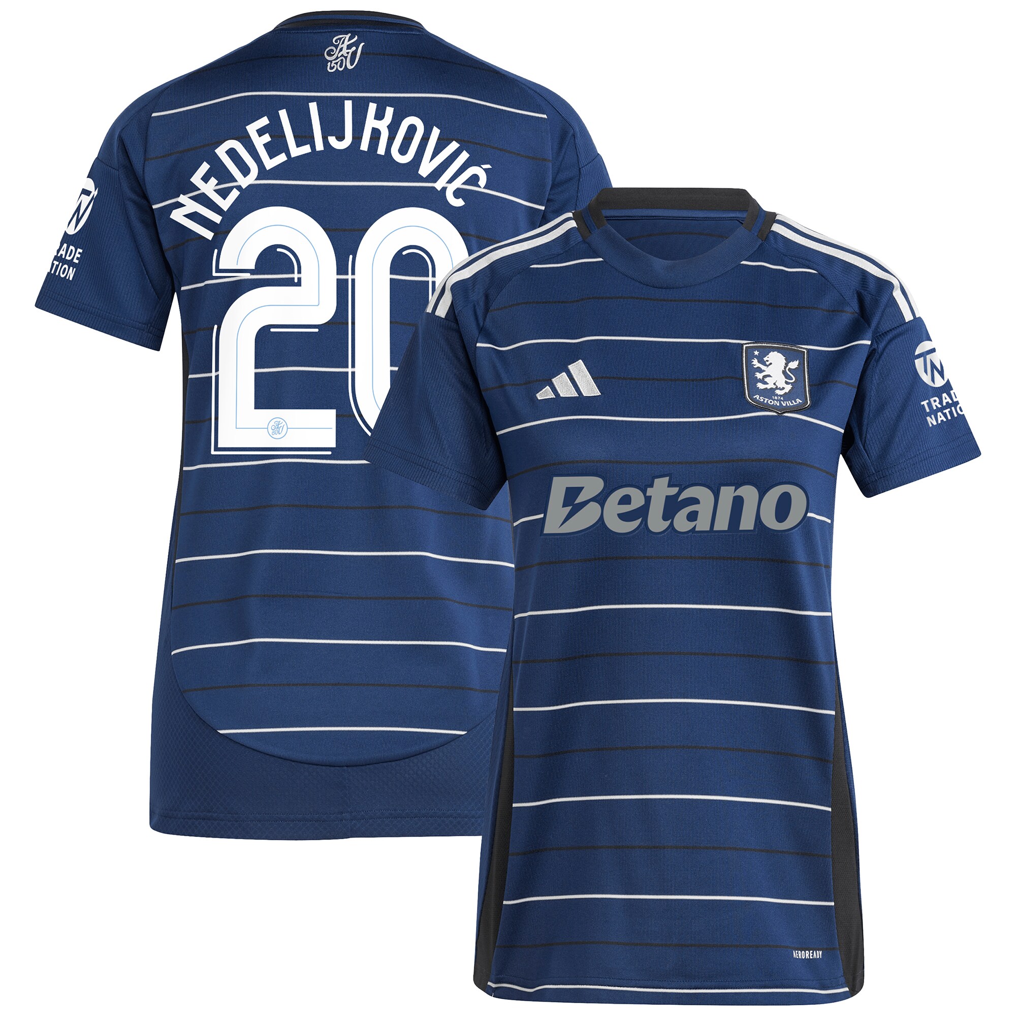aston villa adidas third shirt 2024-25 – womens with nedeljković 20 cup printing Collection | Official Aston Villa Kits for Fans