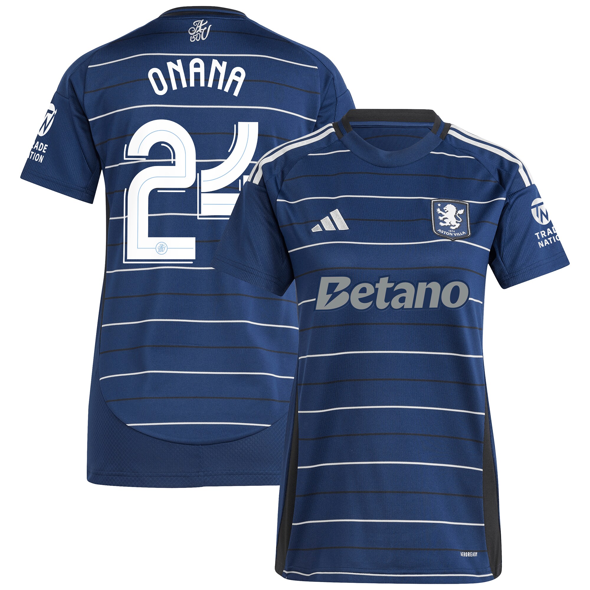 aston villa adidas third shirt 2024-25 – womens with onana 24 cup printing Collection | Official Aston Villa Kits for Fans