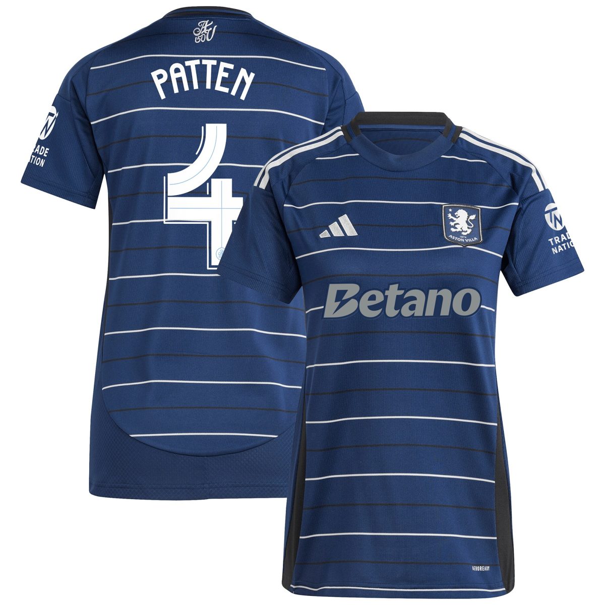 aston villa adidas third shirt 2024-25 – womens with patten 4 cup printing Collection | Official Aston Villa Kits for Fans