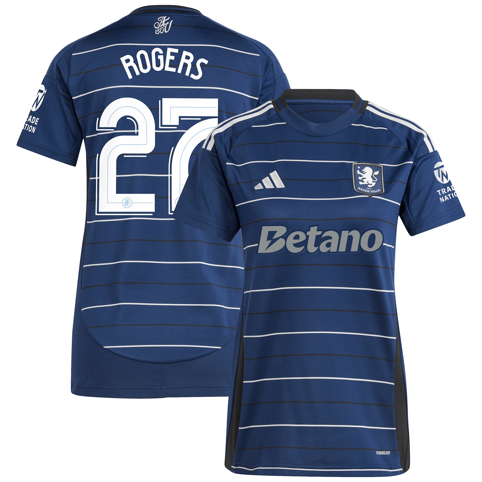 aston villa adidas third shirt 2024-25 – womens with rogers 27 cup printing Collection | Official Aston Villa Kits for Fans